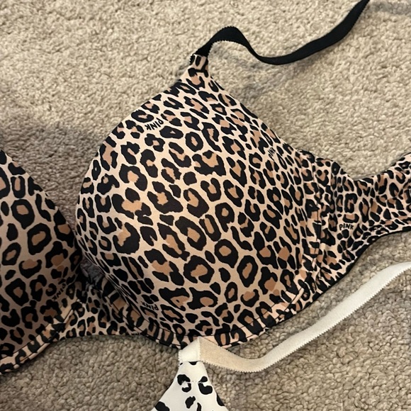 PINK Victoria Secret Animal Print Push Up Bra - Picture 3 of 6